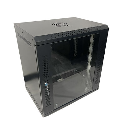 12U monté sur le mur double section Serveur standard Armoire à support Deux clés de verrouillage incluses