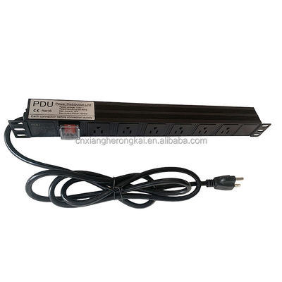 Salle de serveur 6 8 10 12 façon PDU standard américain avec 19 pouces réseau étagère disjoncteur avec Top Vente