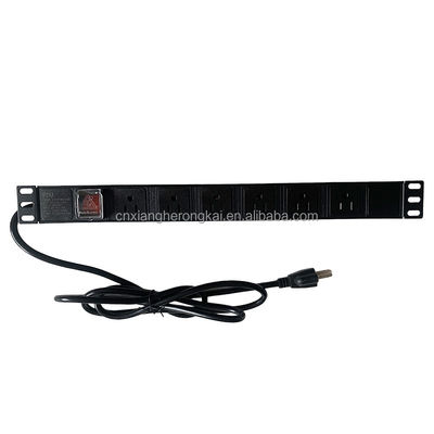 8 voies 20A Commutateur à double rupture American Standard Power Socket PDU pour la distribution électrique
