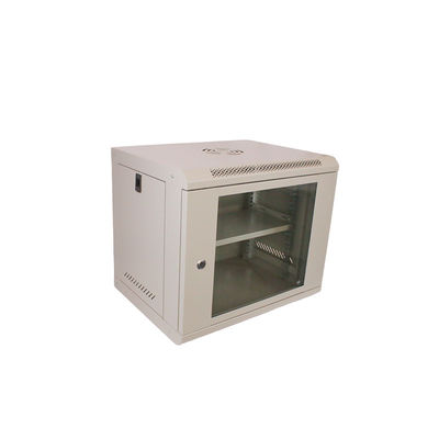 SPCC Monture murale en acier laminé à froid Serveur réseau 450*530*400 Porte en verre trempé