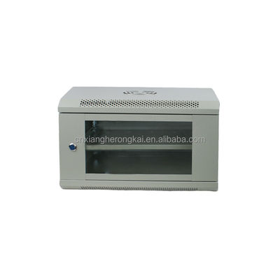 Installez sans effort 6u Wall Mounted Standard Serveur Rack Cabinet avec deux clés de verrouillage