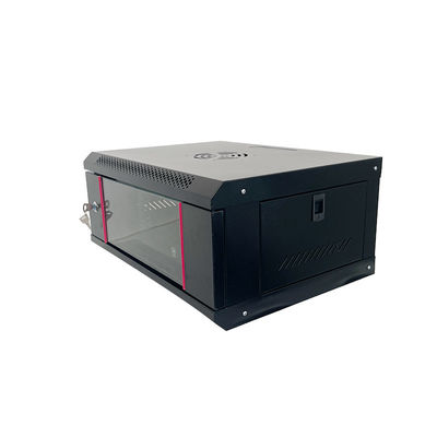 Serveur OEM SPCC en acier laminé à froid Armoire de réseau 4u montée sur le mur avec ventilateur pour le centre de données