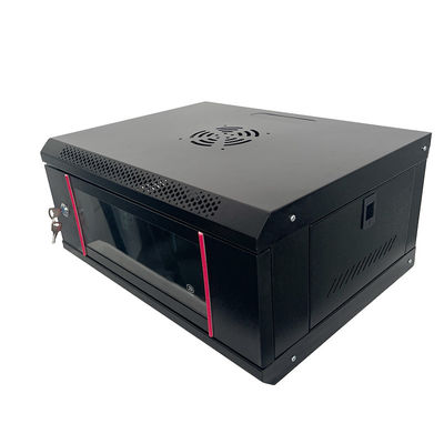Serveur OEM SPCC en acier laminé à froid Armoire de réseau 4u montée sur le mur avec ventilateur pour le centre de données
