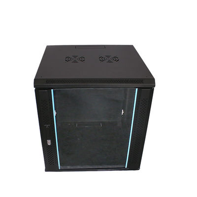 Armoire de rangement de réseau noir personnalisé de 19 pouces avec boîtier en métal de porte de verre Serveur OEM