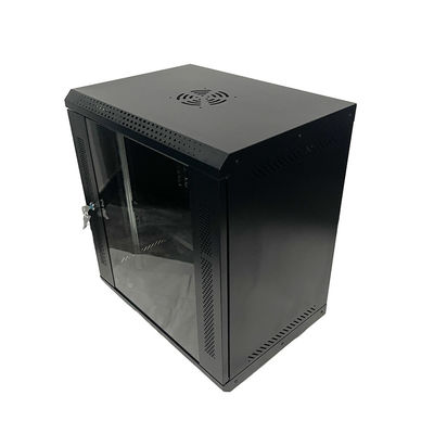 Monture murale 6U avec porte en verre et deux clés de verrouillage
